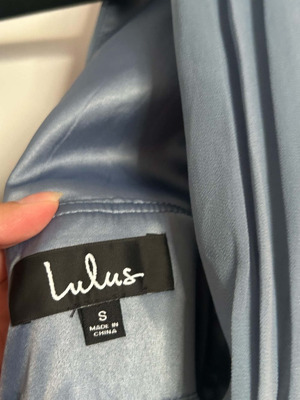 Lulus I'm All Yours Slate Blue Ruffled Maxi Dress S autumn wedding homecoming - Picture 7 of 15
